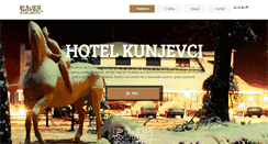 Desktop Screenshot of hotel-kunjevci.hr