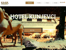 Tablet Screenshot of hotel-kunjevci.hr